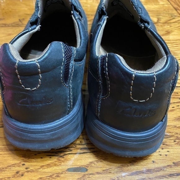 𝅺clark Men’s Slip On Black Shoes. Size 10. - Picture 4 of 6